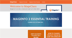 Desktop Screenshot of mageclass.com