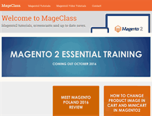 Tablet Screenshot of mageclass.com